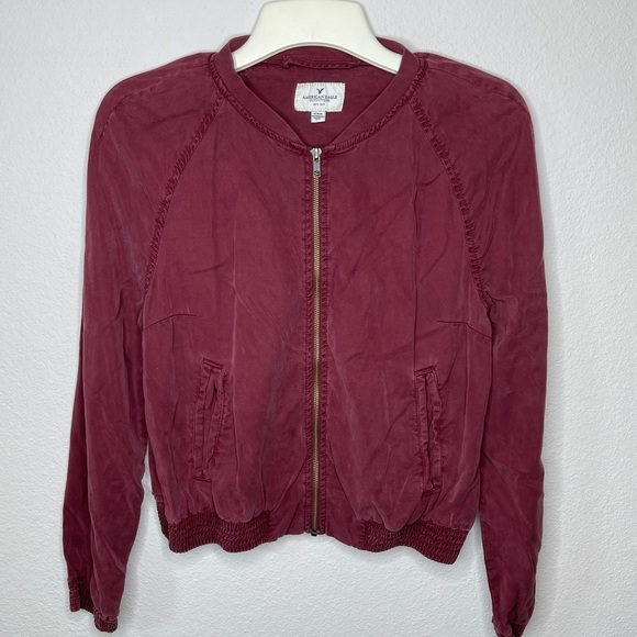 American Eagle Outfitters Jacket Burgundy - Picture 8 of 8